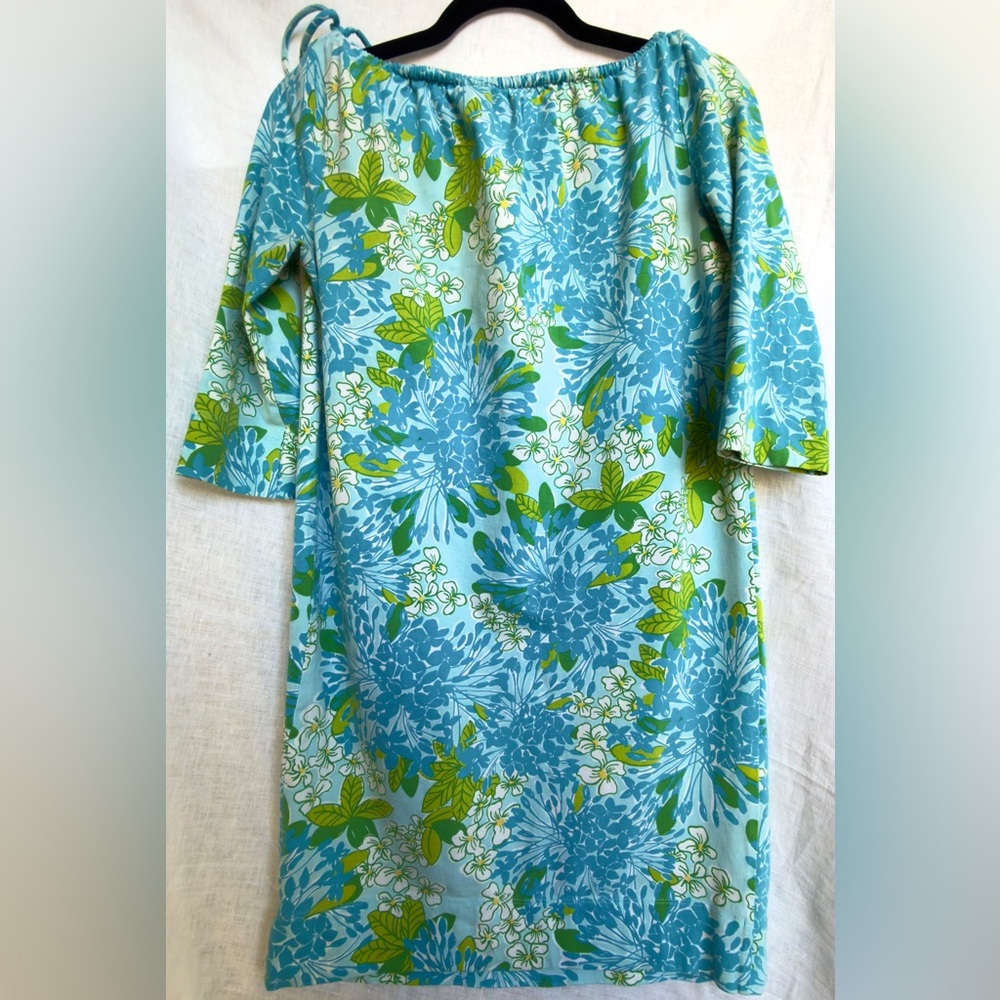 Lilly Pulitzer, Near-Vintage, Stretch Cotton, Retro Floral XS Mini‎ Dress - Picture 6 of 7